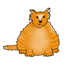 Fat Cat Clipart