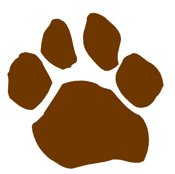 Brown Dog Paw Print - ClipArt Best