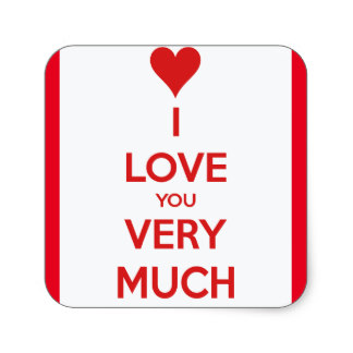 Love You So Much Stickers | Zazzle.co.uk