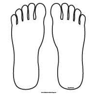 Best Photos of Feet Outline Template Printable - Foot Template ...
