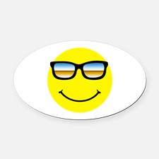 Smiley Face With Glasses Car Magnets, Personalized Smiley Face ...