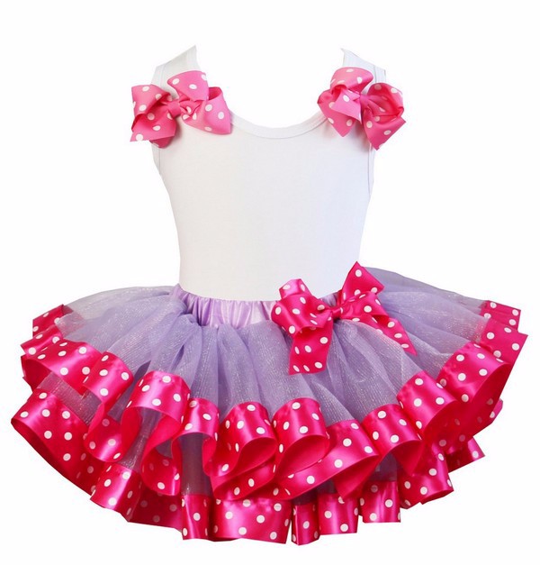 Ribbon Trimmed Tutu Outfits - Satin Ribbon Trim Tutus