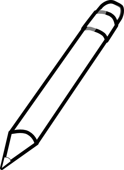 Pencil Clipart Black And White - Free Clipart Images