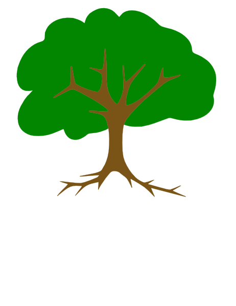 Tree With Roots clip art - vector clip art online, royalty free ...