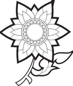 Clipart Black And White Flowers - ClipArt Best