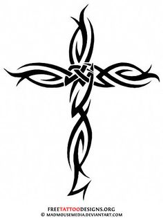 Cross tattoos, Tribal cross tattoos and Tattoo designs