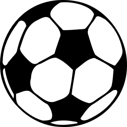 Sports balls clipart black and white