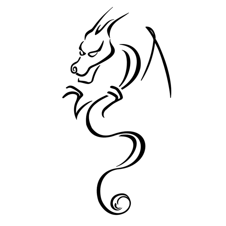 Dragon Art Tattoos Design Clipart - Free to use Clip Art Resource