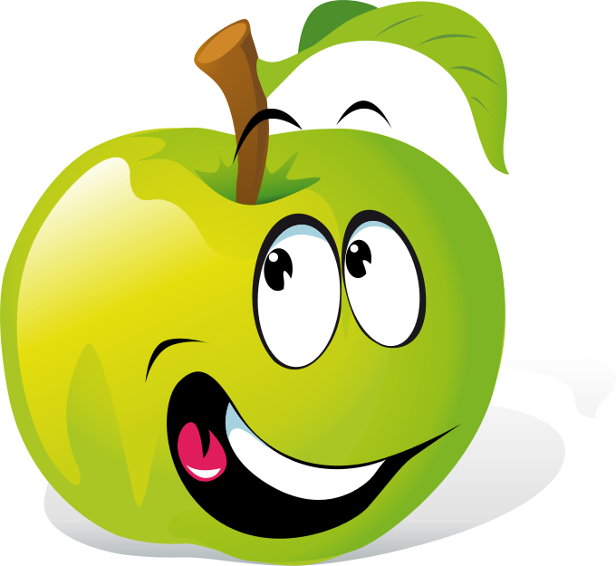 Apple Face Clipart