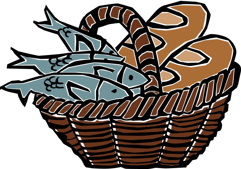 Fish and loaves clipart