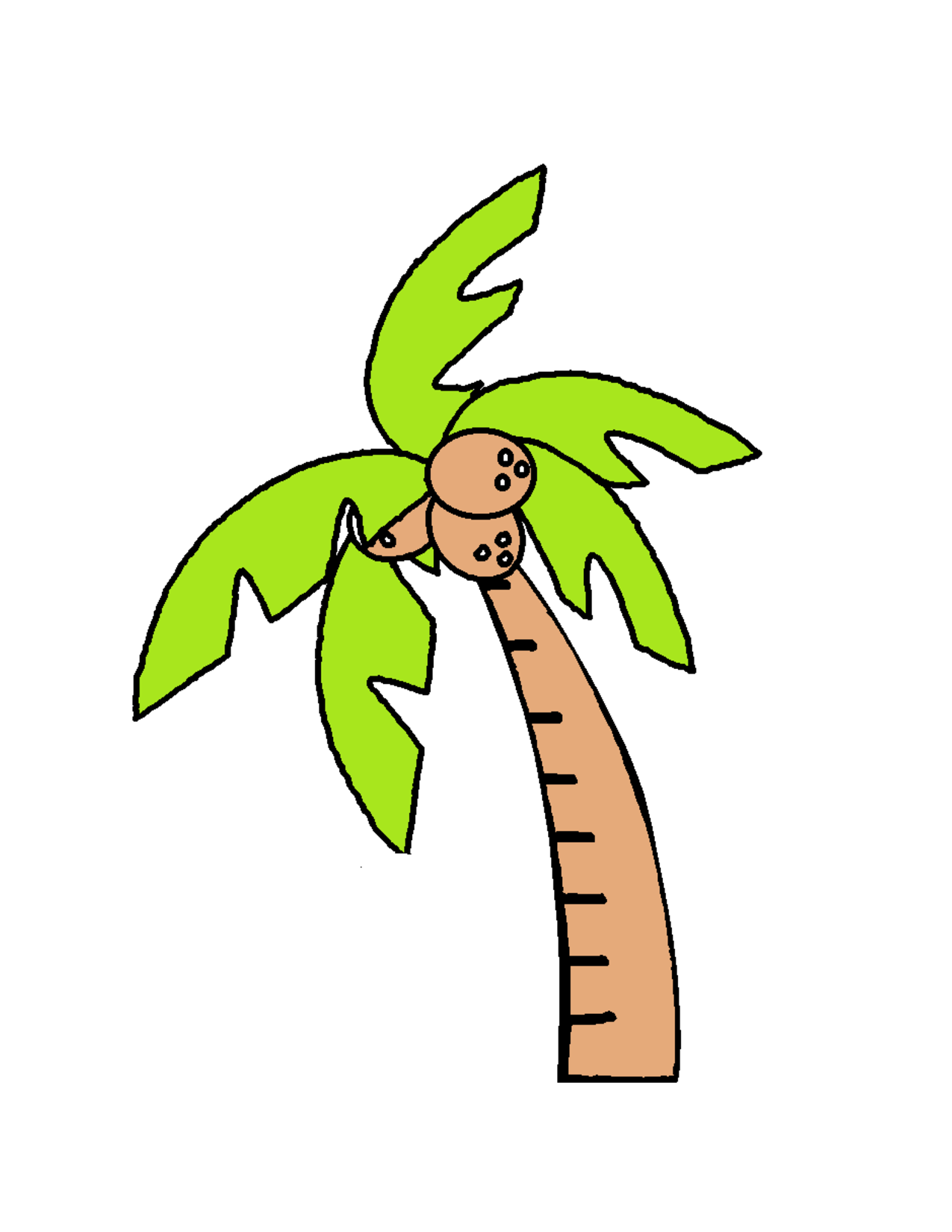 Coconut Tree Template ClipArt Best