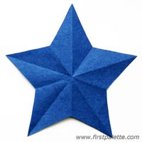 Folding Paper Stars Craft | Kids' Crafts | FirstPalette.com