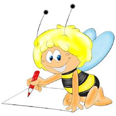 Cartoon, Honey bees and Honey