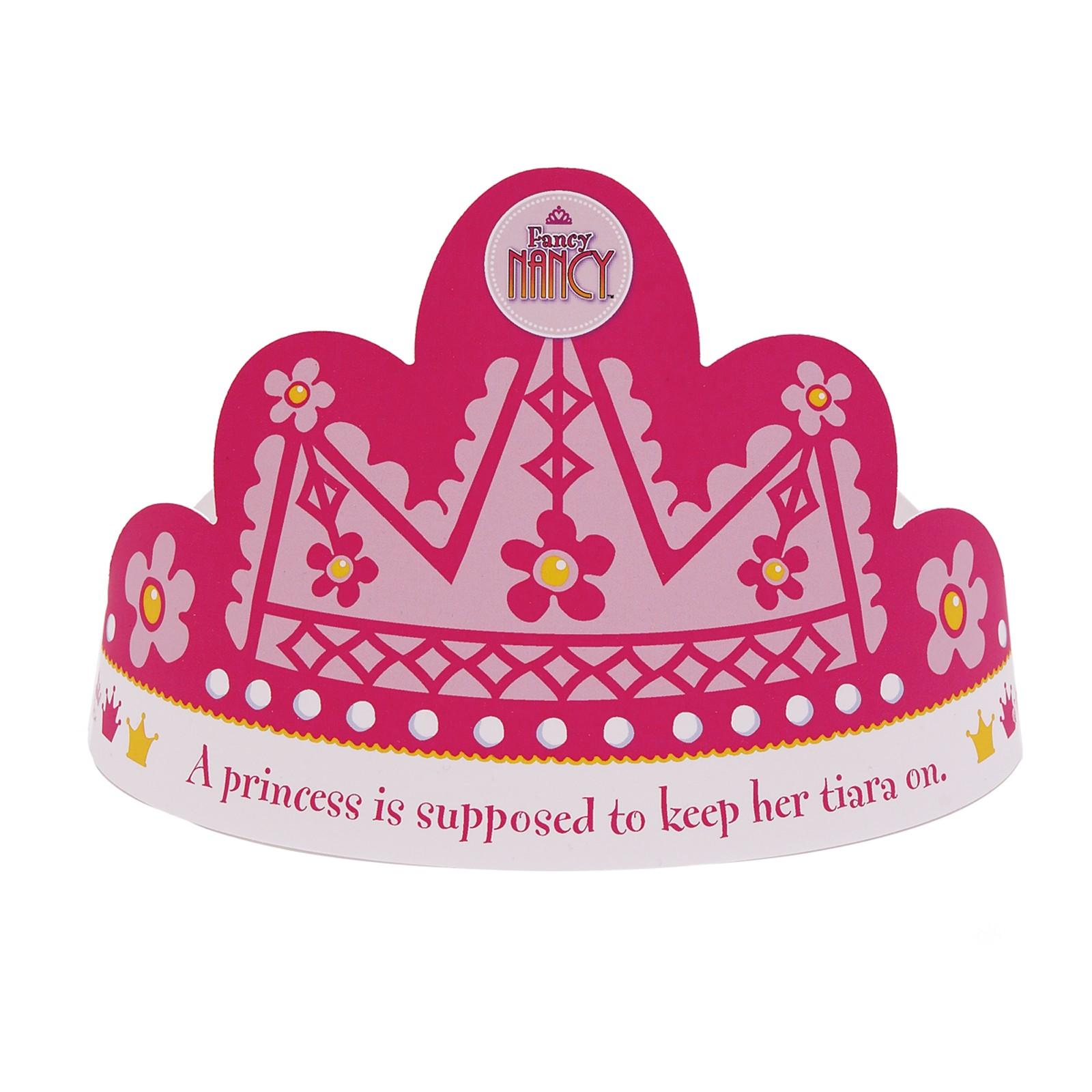 Fancy Nancy Tiara Paper Hats | BirthdayExpress.com