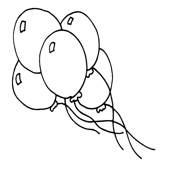 Balloon Coloring Page #5707