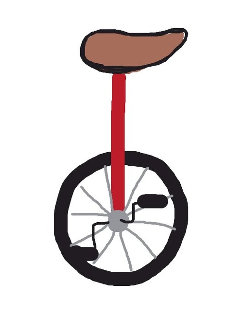 How To Draw Unicycle ClipArt Best