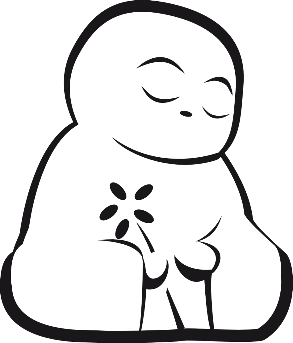 Buddha Line Drawing Clipart - Free to use Clip Art Resource