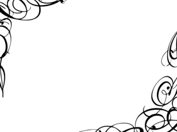 Curly border clipart free