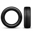 CLIPART TIRES - FRONT AND SIDE VIEW | Royalty free vector design