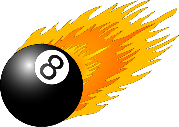 Ball With Flames clip art Free Vector