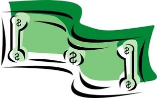 Clipart of money bills