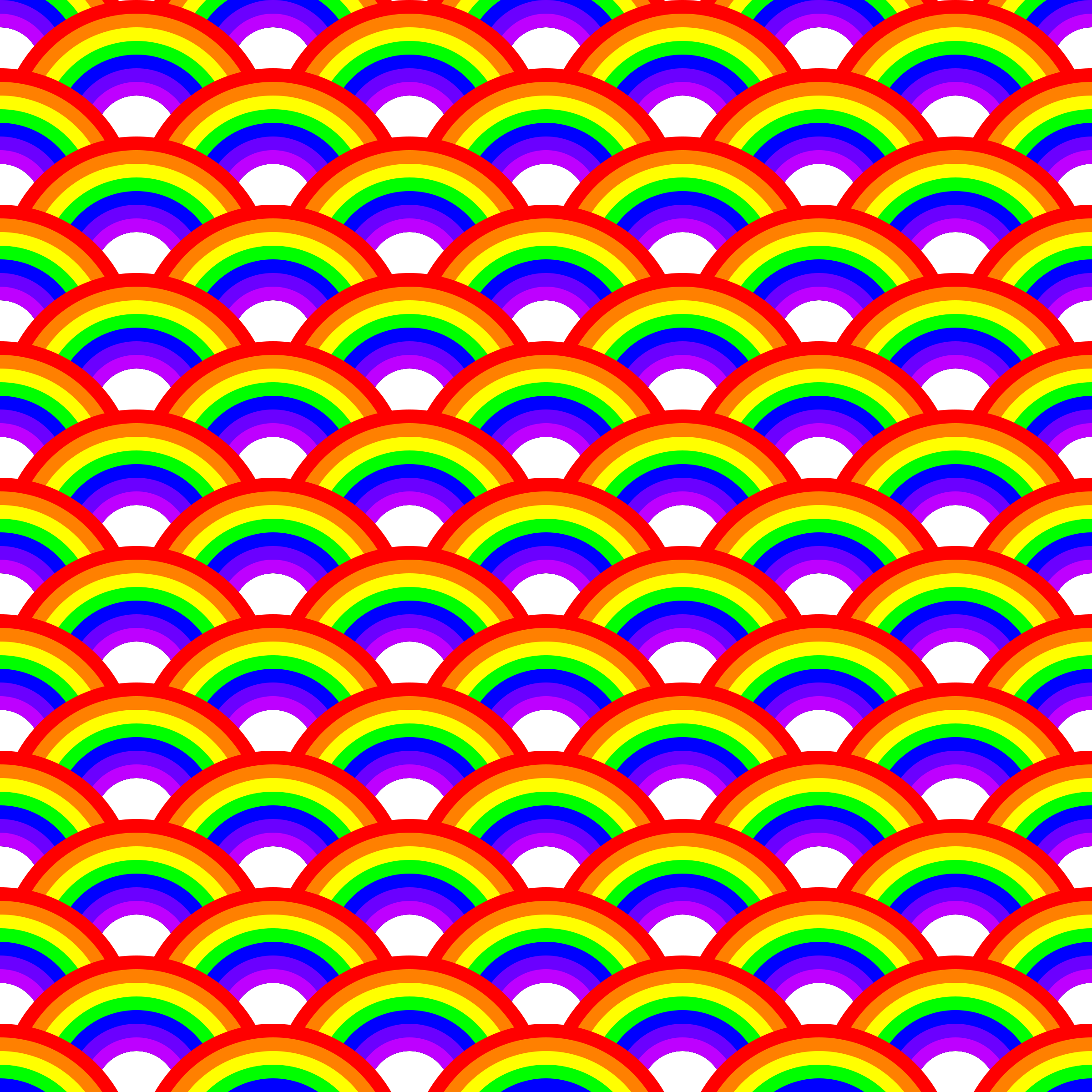 Clipart - Rainbow pattern