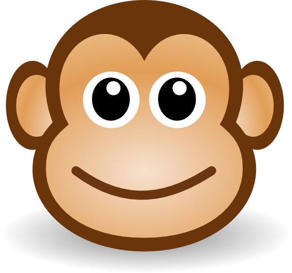 Monkey mask clipart