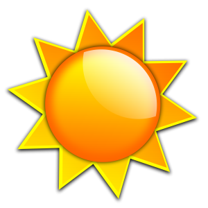 Uv rays clipart