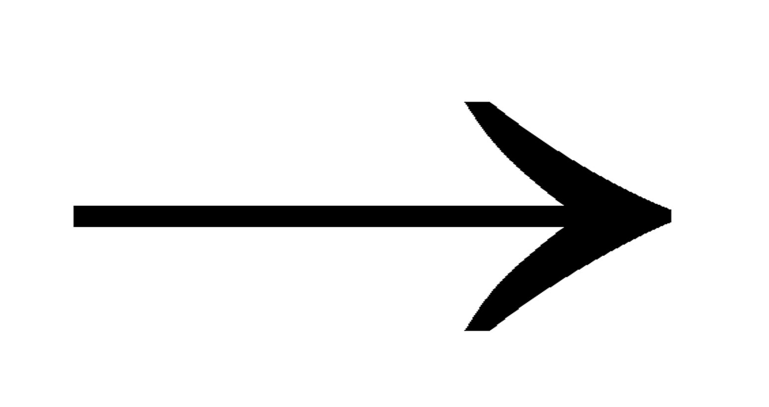 Fancy arrow black and white clipart