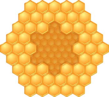 Honey Hexagon vector, free vector images