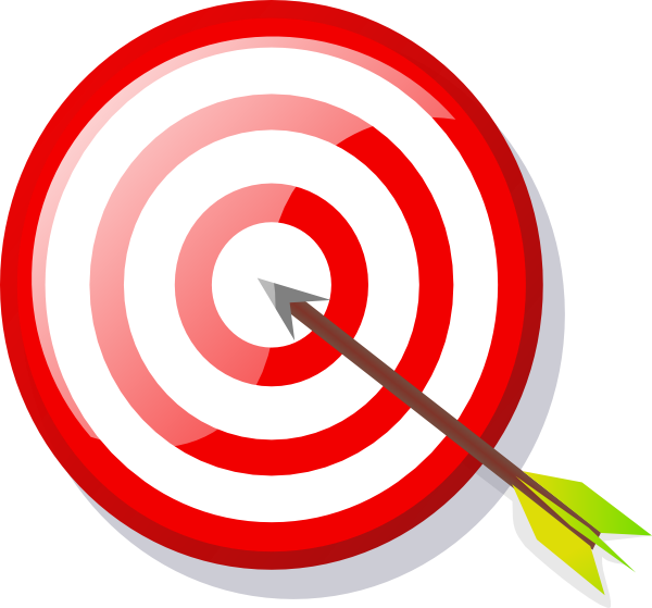 Target With Arrow clip art Free Vector