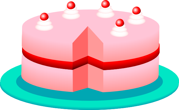 Pink Cake Clip Art - vector clip art online, royalty ...