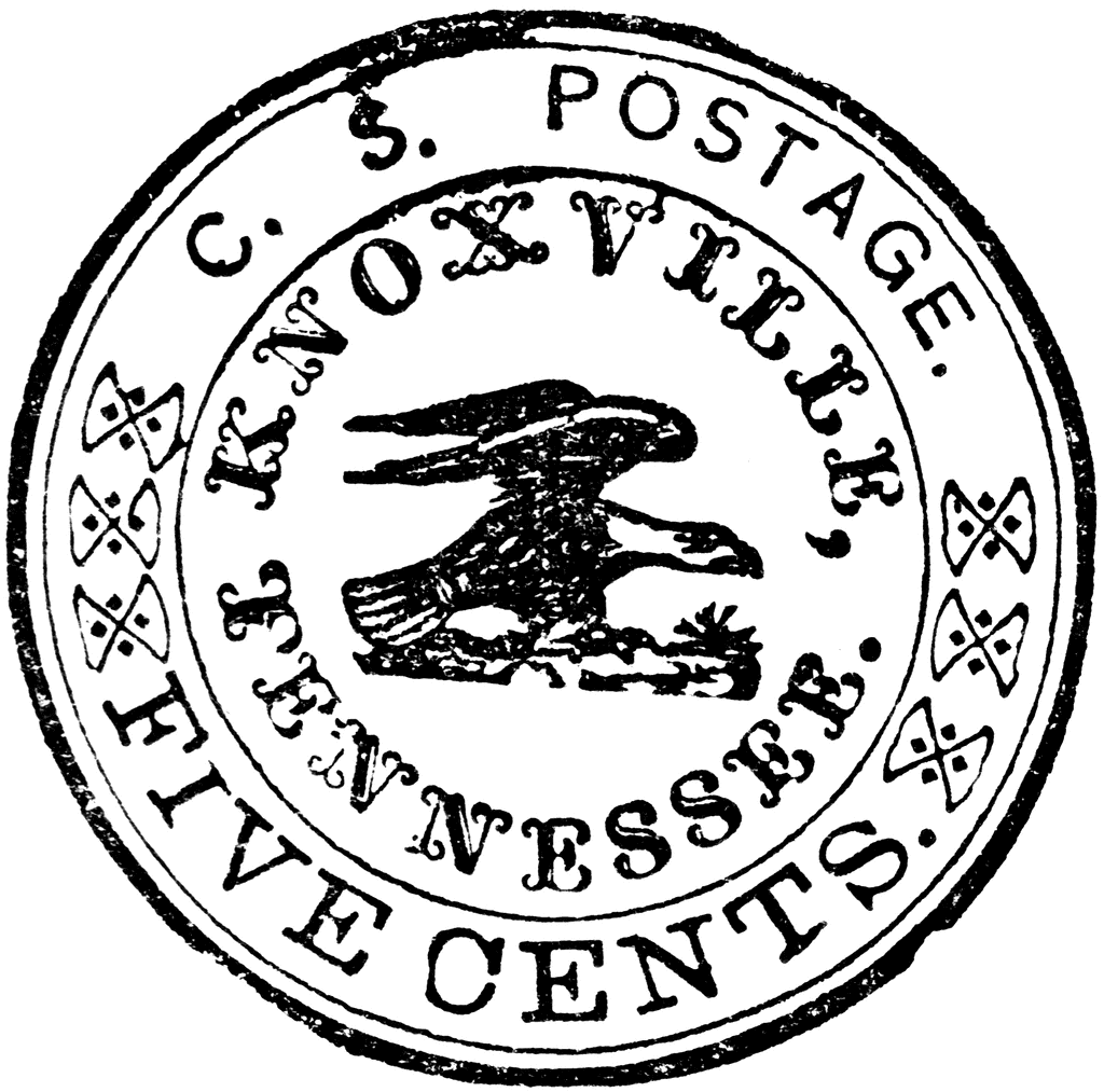 Tennessee Confederacy Five Cent Stamp, 1861