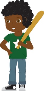 Boy Clipart Image - clip art illustration of an African American ...