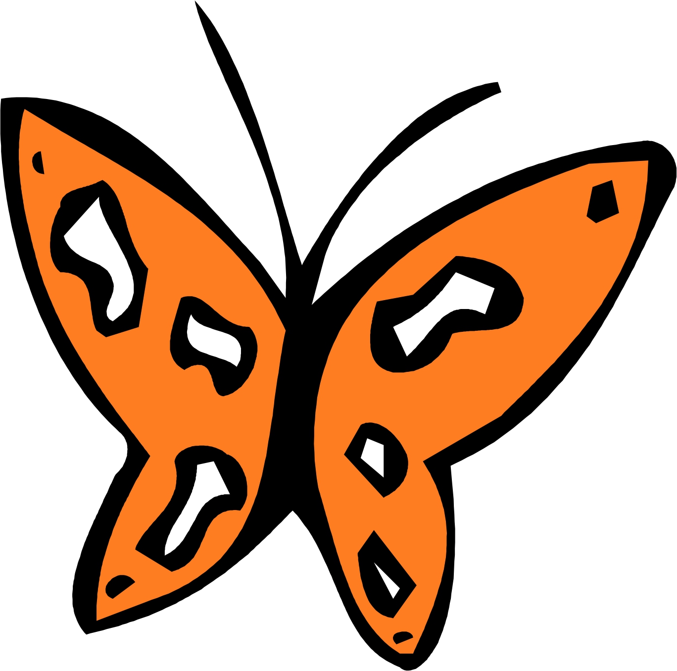 Picture Of A Cartoon Butterfly