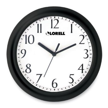 Amazon.com - Lorell Wall Clock with Arabic Numerals, 9-Inch, White ...