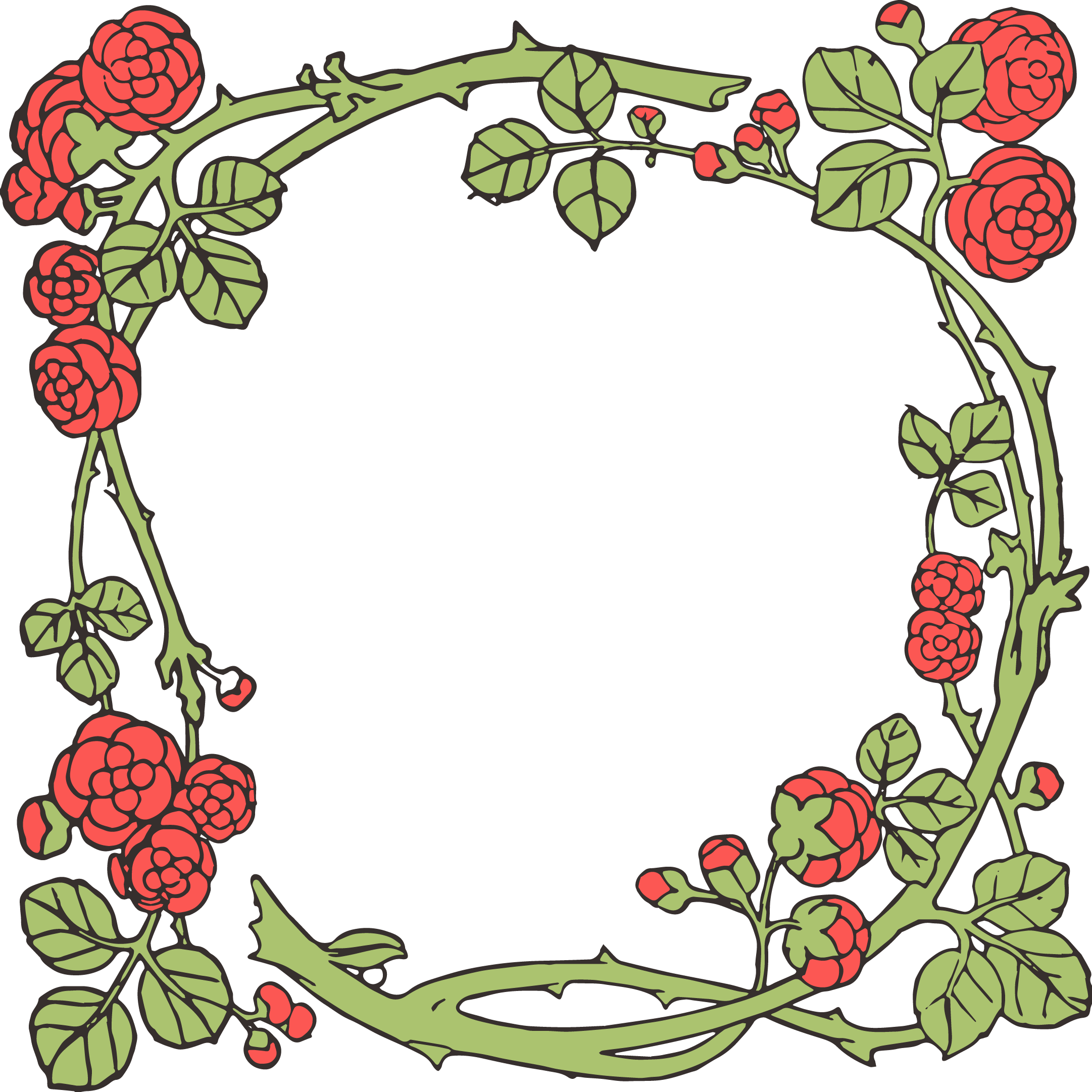 Free Stock Images - Vintage Rose Vector & Clip Art | Oh So Nifty ...