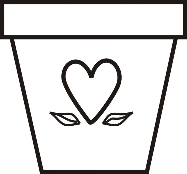 Flower Pot Coloring Page | Greatest Coloring Book