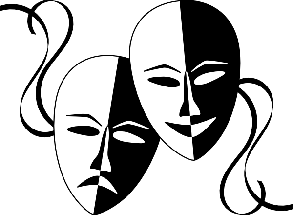 Drama Mask Clip Art - Tumundografico