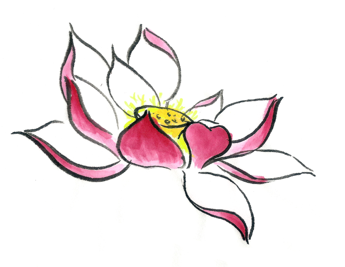 Lotus Flower Outline - ClipArt Best