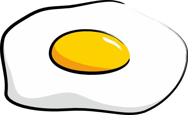 Egg Sunny Side Up Clip Art - vector clip art online ...