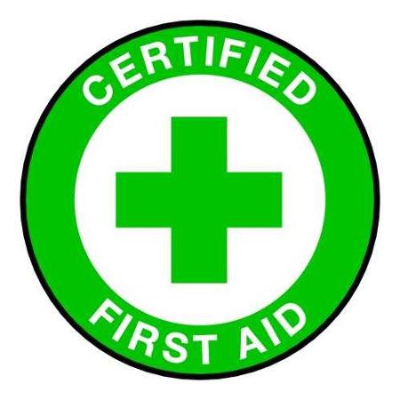 Buy BRADY 49581 Certified First Aid Hard Hat Emblem, 2&quot; Dia ...