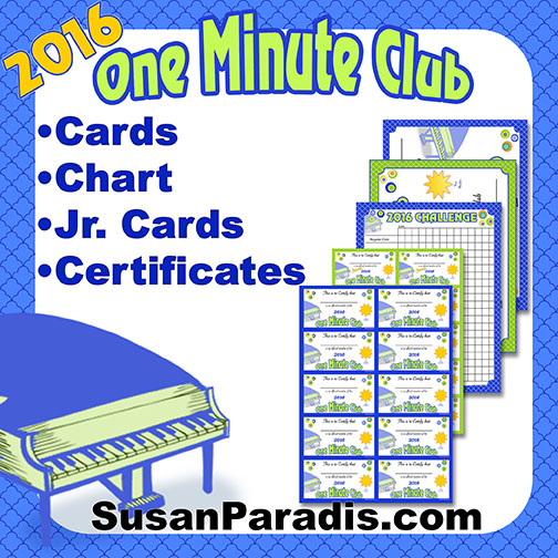 One Minute Club; Note Flash Cards Archives - Susan Paradis Piano ...