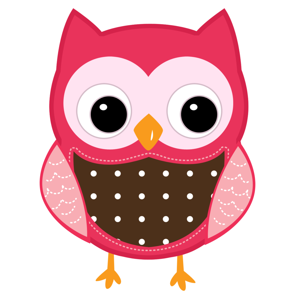 Valentines owl border clipart
