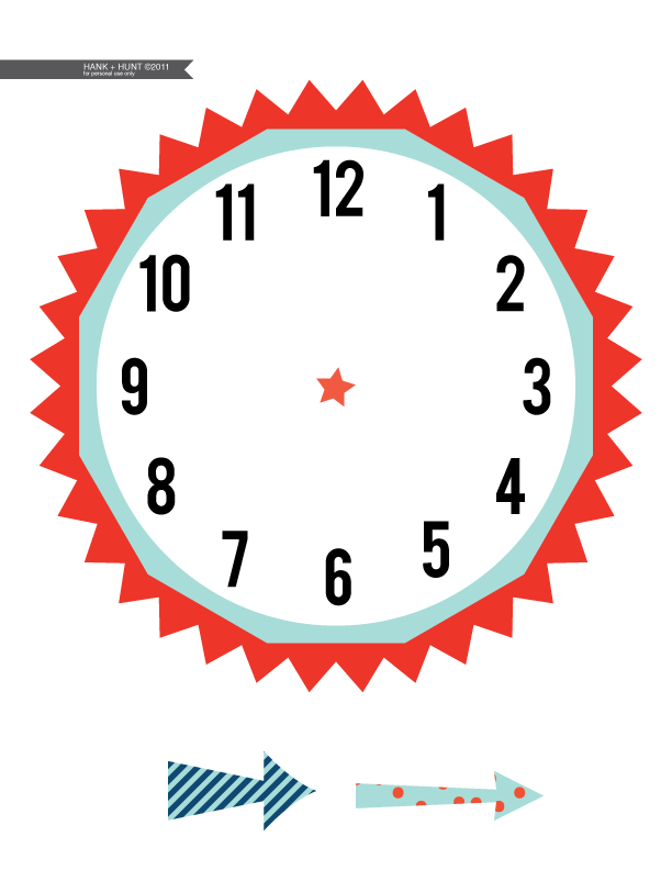 Best Photos of Printable Cut Out Clocks - Make Clock Face Template ...