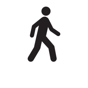 Animated people walking clipart