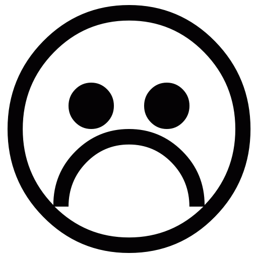 Sad Emoticon Black White - ClipArt Best