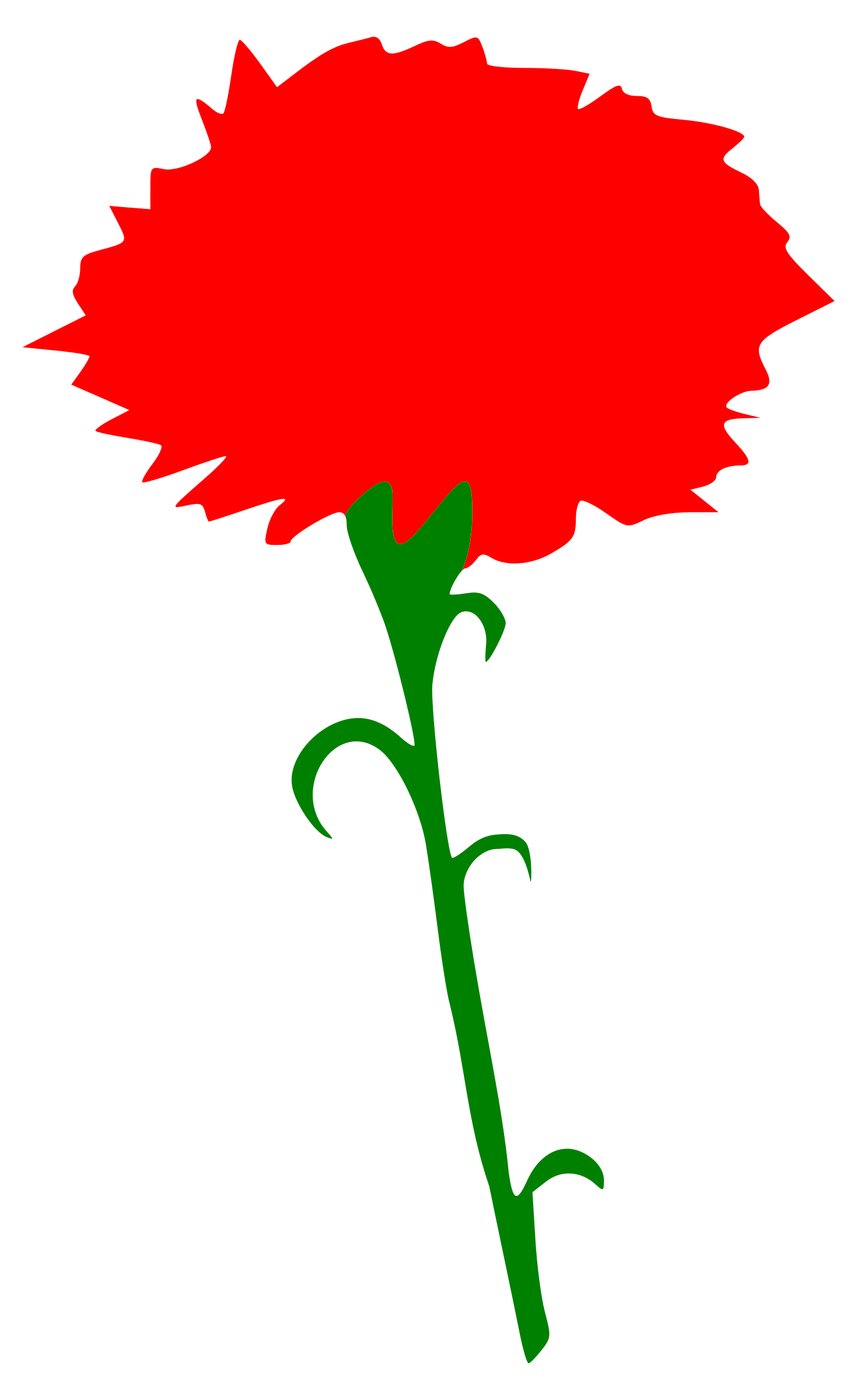 Red Carnation Clipart