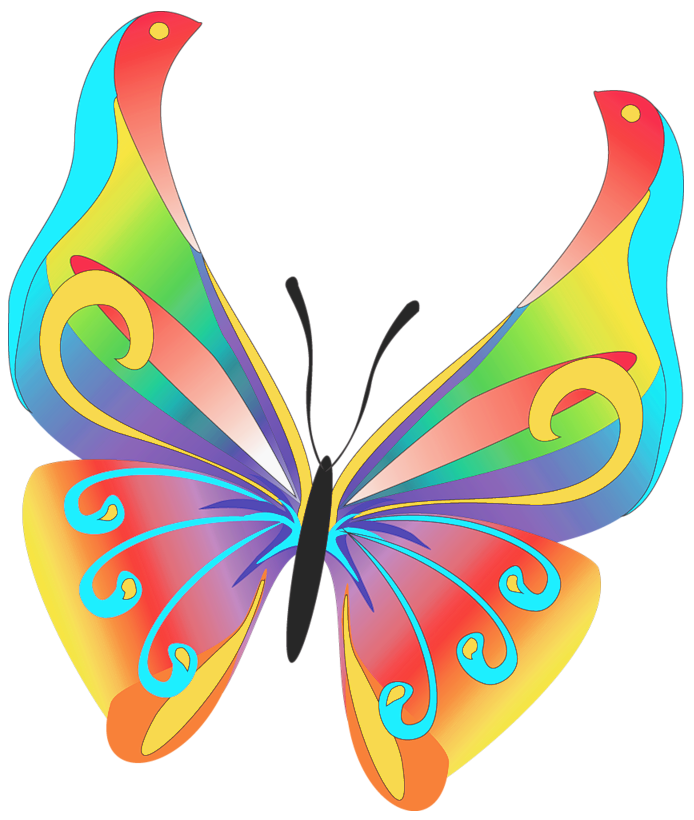 Clipart with butterfly design - ClipartFox