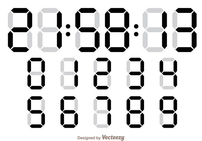 Digital Number Counter - Download Free Vector Art, Stock Graphics ...